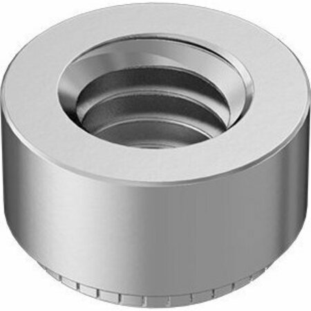 BSC PREFERRED 18-8 Stainless Steel Press-Fit Nut for Sheet Metal 5/16-18 Thread for 0.056 Min Panel Thick, 5PK 96439A700